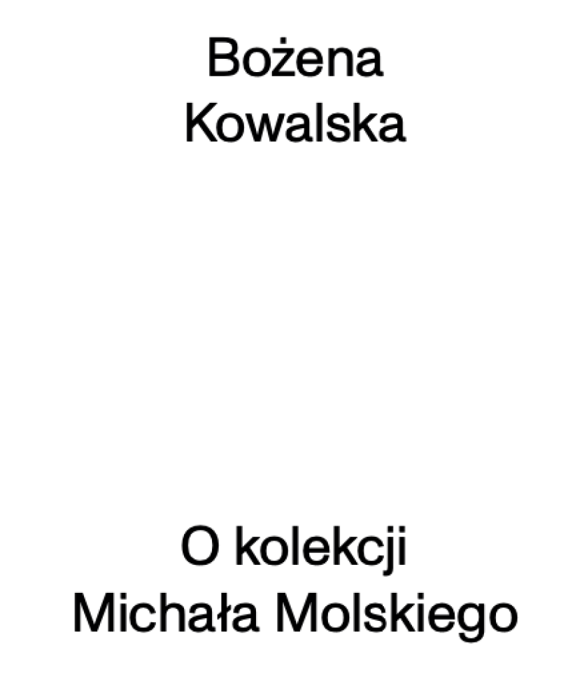 Bożena Kowalska Michał Molski o kolekcji Molski Gallery & Collection galeria wystawa wernisaż dzieła sztuki sztuka współczesna