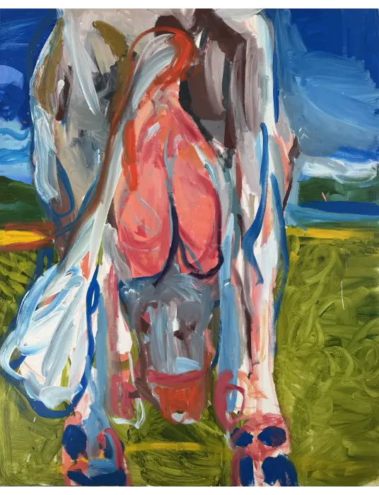 2. Monika Misztal, Cow, 2025, oil on canvas, 150x120 cm