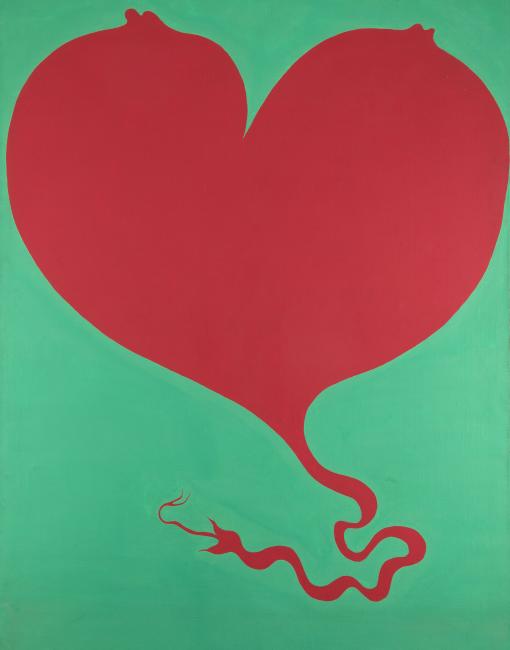 Jan Dobkowski," Serce",olej/płótno, 1969 dzieła sztuki galeria sztuka współczesna artysta obraz wernisaż wystawa