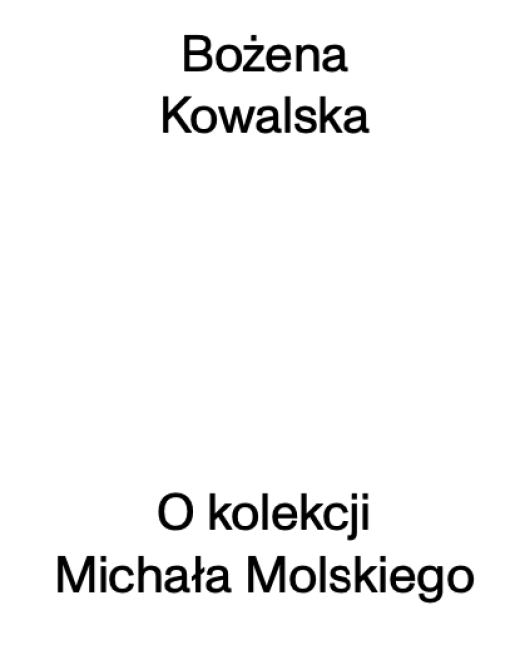 Bożena Kowalska Michał Molski o kolekcji Molski Gallery & Collection galeria wystawa wernisaż dzieła sztuki sztuka współczesna